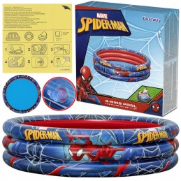 Sodo pripučiamas baseinas vaikams Žmogus-voras 3 žiedai 122x30cm bestway
