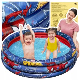 Sodo pripučiamas baseinas vaikams Žmogus-voras 3 žiedai 122x30cm bestway
