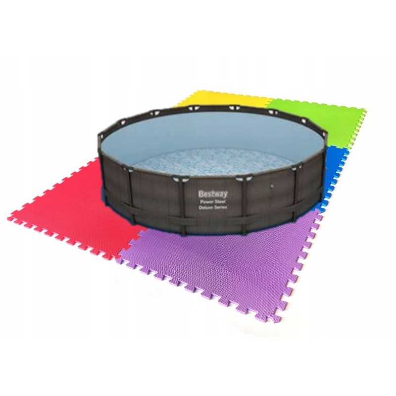 Storos dėlionės detalės, 6 dalių putplasčio kilimėlis baseinui