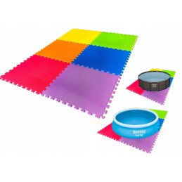 Storos dėlionės detalės, 6 dalių putplasčio kilimėlis baseinui