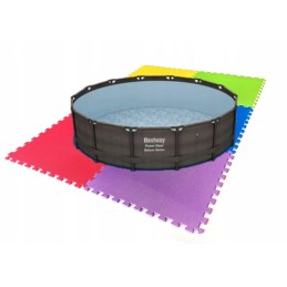 Storos dėlionės detalės, 6 dalių putplasčio kilimėlis baseinui