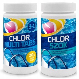 ☑️plaukimo baseino chemikalai chloro multi tabletės 1kg