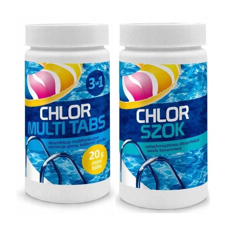 ☑️plaukimo baseino chemikalai chloro multi tabletės 1kg