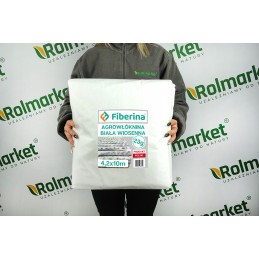 Lenkiška agrotekstilės danga, spyruoklinė, atspari šalčiui, 4,2 x 10 m, 23 g, balta, sutvirtinti kraštai