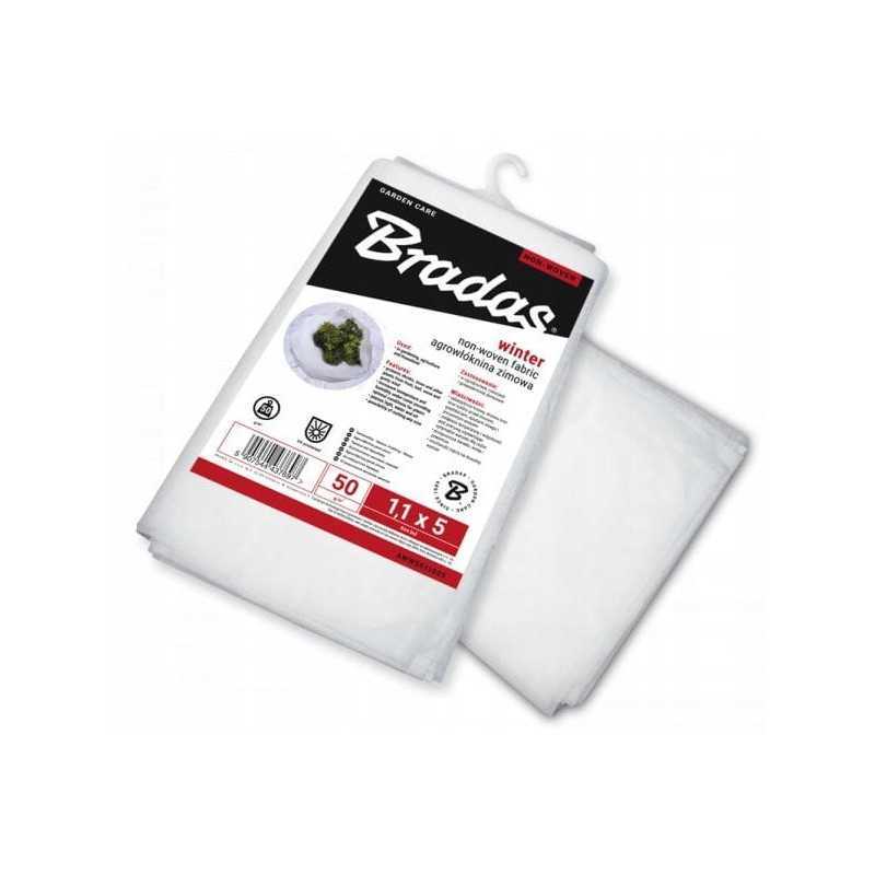 Agrotekstilė 50 žieminė balta, 1,1 x 5 m