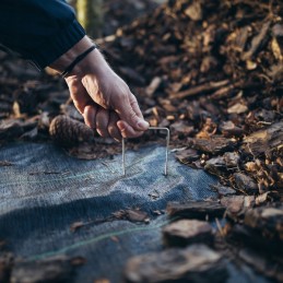 Metalinis 'u' kaištis - 3 cm/20 cm/100 vnt