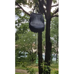 Kempingo saulės turistinis dušas 20l xxl su termometru