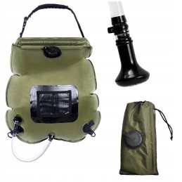 Turistinis dušas, lauko termometras, 20l, stiprus