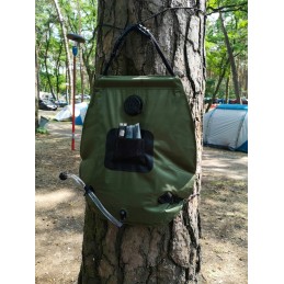 Turistinis dušas, lauko termometras, 20l, stiprus