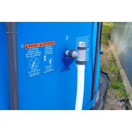 2x baseino vamzdžio atrama intex bestway baseinui su 32x38 redukcijos adapteriu