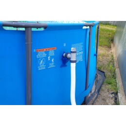 2x baseino vamzdžio atrama intex bestway baseinui su 32x38 redukcijos adapteriu