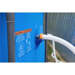 2x baseino vamzdžio atrama intex bestway baseinui su 32x38 redukcijos adapteriu