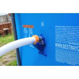 2x baseino vamzdžio atrama intex bestway baseinui su 32x38 redukcijos adapteriu