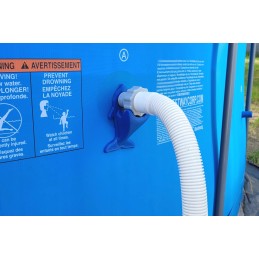 2x baseino vamzdžio atrama intex bestway baseinui su 32x38 redukcijos adapteriu