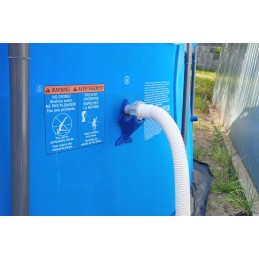 2x baseino vamzdžio atrama intex bestway baseinui su 32x38 redukcijos adapteriu