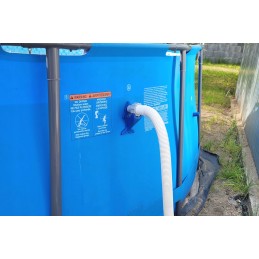 2x baseino vamzdžio atrama intex bestway baseinui su 32x38 redukcijos adapteriu