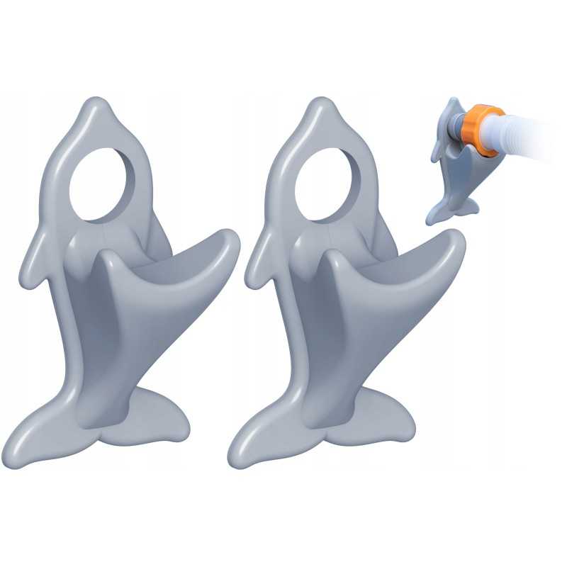 2x baseino vamzdžio atrama intex bestway baseinui su 32x38 redukcijos adapteriu