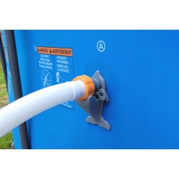 2x baseino vamzdžio atrama intex bestway baseinui su 32x38 redukcijos adapteriu