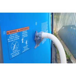 2x baseino vamzdžio atrama intex bestway baseinui su 32x38 redukcijos adapteriu