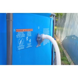 2x baseino vamzdžio atrama intex bestway baseinui su 32x38 redukcijos adapteriu