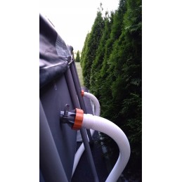 2x baseino vamzdžio atrama intex bestway baseinui su 32x38 redukcijos adapteriu