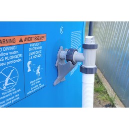 2x baseino vamzdžio atrama intex bestway baseinui su 32x38 redukcijos adapteriu