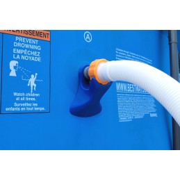 2x baseino vamzdžio atrama intex bestway baseinui su 32x38 redukcijos adapteriu