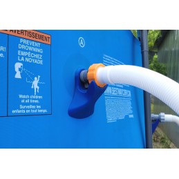 2x baseino vamzdžio atrama intex bestway baseinui su 32x38 redukcijos adapteriu