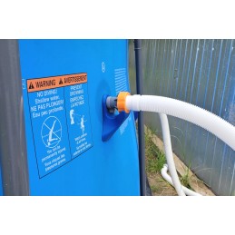 2x baseino vamzdžio atrama intex bestway baseinui su 32x38 redukcijos adapteriu