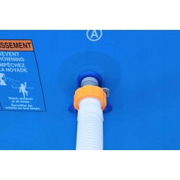 2x baseino vamzdžio atrama intex bestway baseinui su 32x38 redukcijos adapteriu