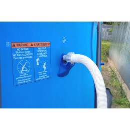 2x baseino vamzdžio atrama intex bestway baseinui su 32x38 redukcijos adapteriu