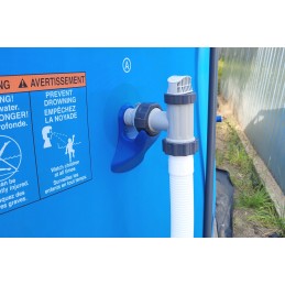 2x baseino vamzdžio atrama intex bestway baseinui su 32x38 redukcijos adapteriu