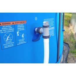 2x baseino vamzdžio atrama intex bestway baseinui su 32x38 redukcijos adapteriu