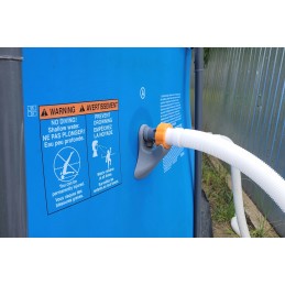 2x baseino vamzdžio atrama intex bestway baseinui su 32x38 redukcijos adapteriu