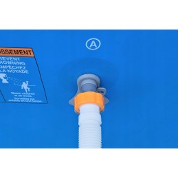 2x baseino vamzdžio atrama intex bestway baseinui su 32x38 redukcijos adapteriu