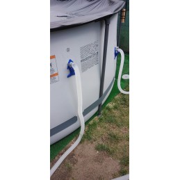 2x baseino vamzdžio atrama intex bestway baseinui su 32x38 redukcijos adapteriu