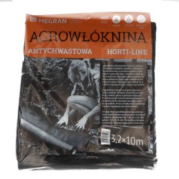Mergan horti line agrowloknina czarna 3 2m x 10mb