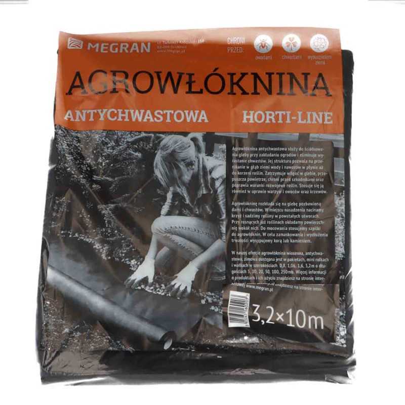 Mergan horti line agrowloknina czarna 3 2m x 10mb