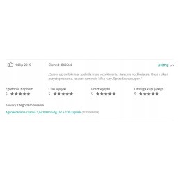 Mergan horti line agrowloknina czarna 3 2m x 10mb