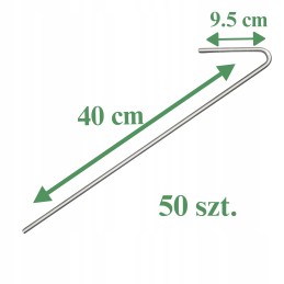 Inkaras smeigtukai tvirtinimui geokratas geotinklas palapinė 40cm 50vnt
