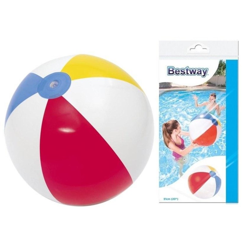 Inflatable water beach ball for volleyball pool colorful 20 51 cm