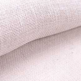 Baltas džiuto audinys, balintas džiutas, 50 cm metrais