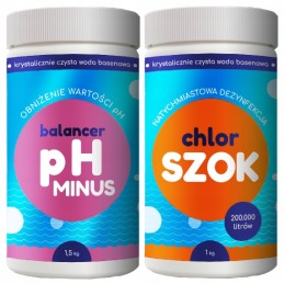 PH balansavimo priemonė ir chloro šokas greitai mėlynas profesionalus