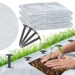 Bradas balta dengiamoji agrotekstilė 160x5m šalčiui, daržovėms dengti