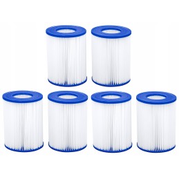 6 x Bestway filtrų rinkinys baseino siurbliams 3028 LH 58094 II tipas