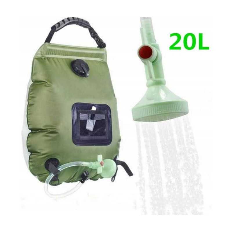 Nešiojamas saulės dušas turistinis dušas