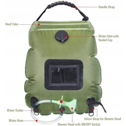 Nešiojamas saulės dušas turistinis dušas