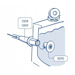 Sieninis įleidimo antgalis astralpool baseinui