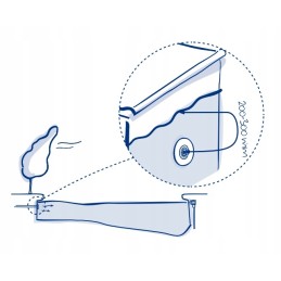 Sieninis įleidimo antgalis astralpool baseinui