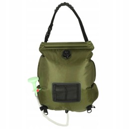 Kempingo saulės turistinis dušas 20l xxl su termometru